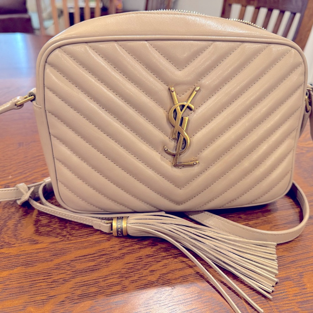 Saint Laurent Lou Matalasse Leather Camera Bag